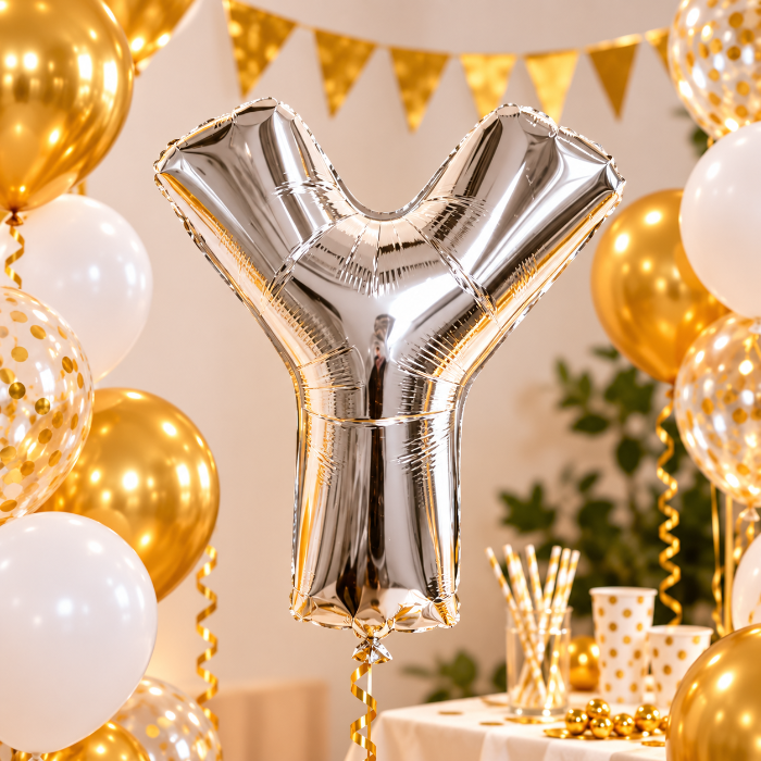 folieballon-letter-y-zilver