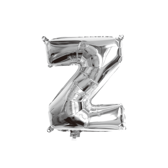 folieballon-letter-z-zilver