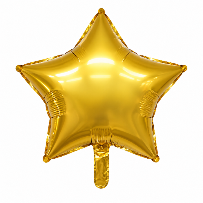 folieballon-ster-goud-35cm