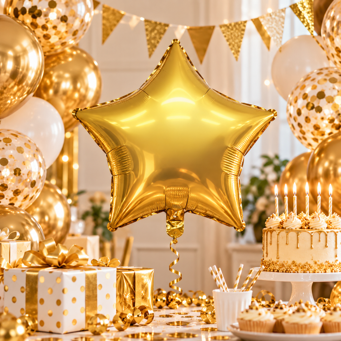 folieballon-ster-goud-35cm