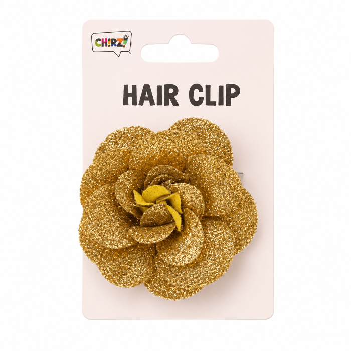 haarclip-bloem-glitter-goud