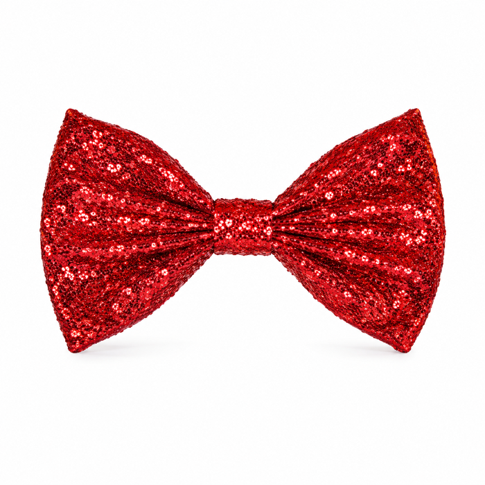 vlinderdas-glitter-rood