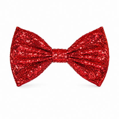 vlinderdas-glitter-rood