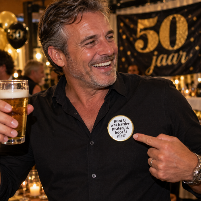 Button Abraham 50 jaar 6St