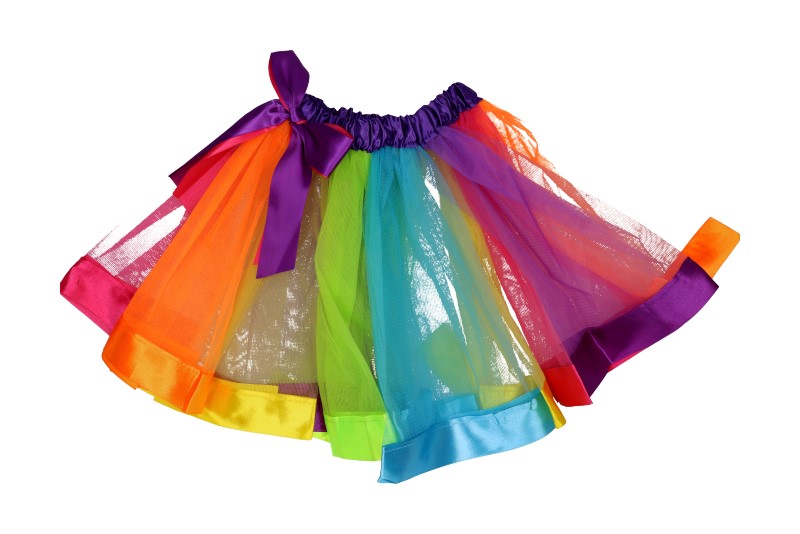 Tutu regenboog one size