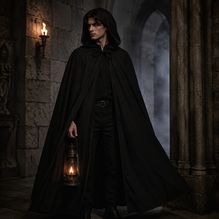 cape-halloween-zwart-one-size