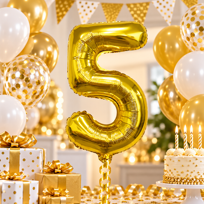 folieballon-cijfer-5-goud-70cm