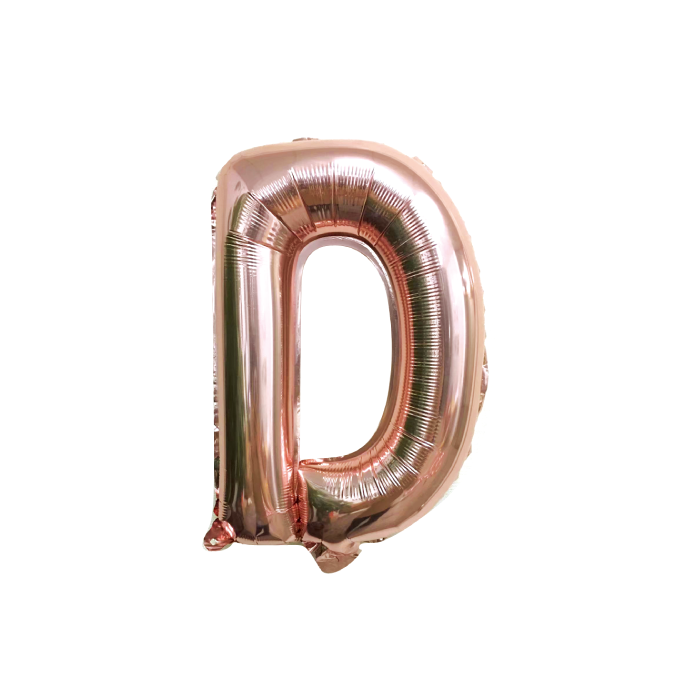 folieballon-letter-d-rose