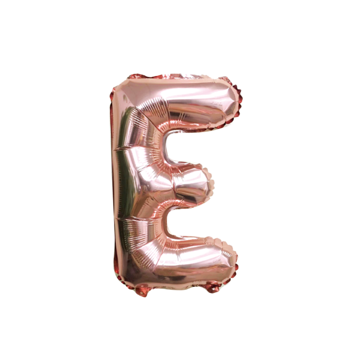 folieballon-letter-e-rose