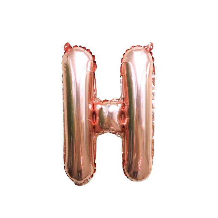 folieballon-letter-h-rose