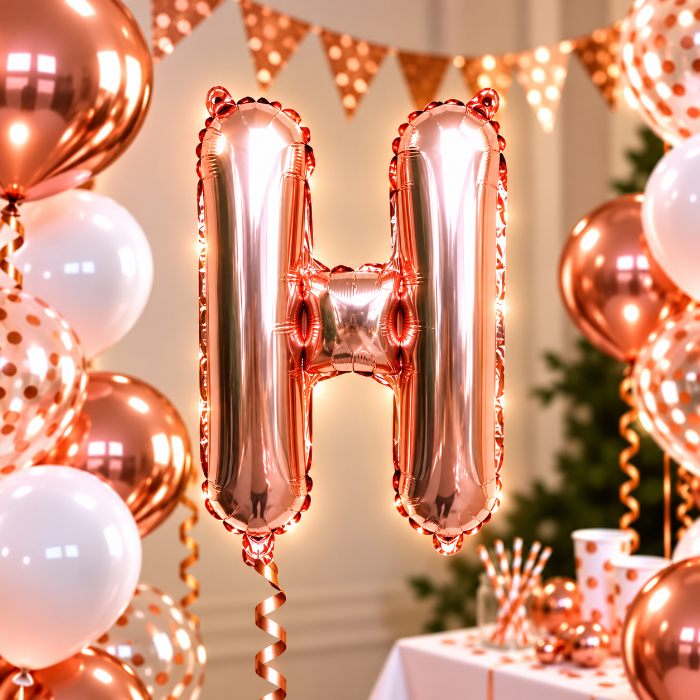 folieballon-letter-h-rose