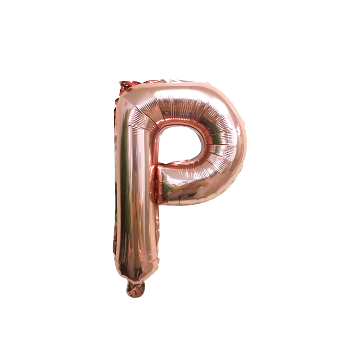 folieballon-letter-p-rose