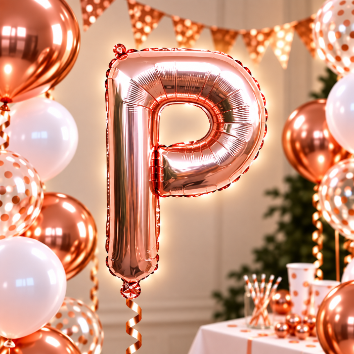 folieballon-letter-p-rose