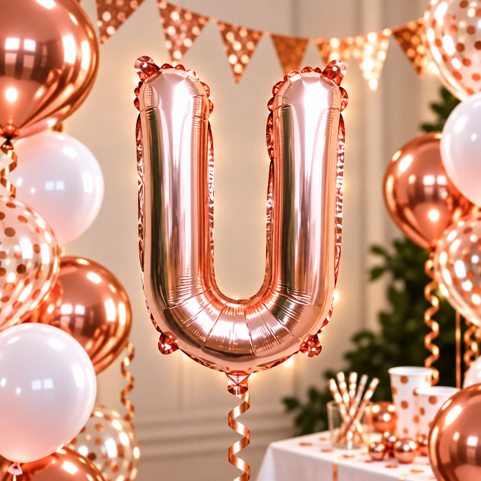 folieballon-letter-u-rose