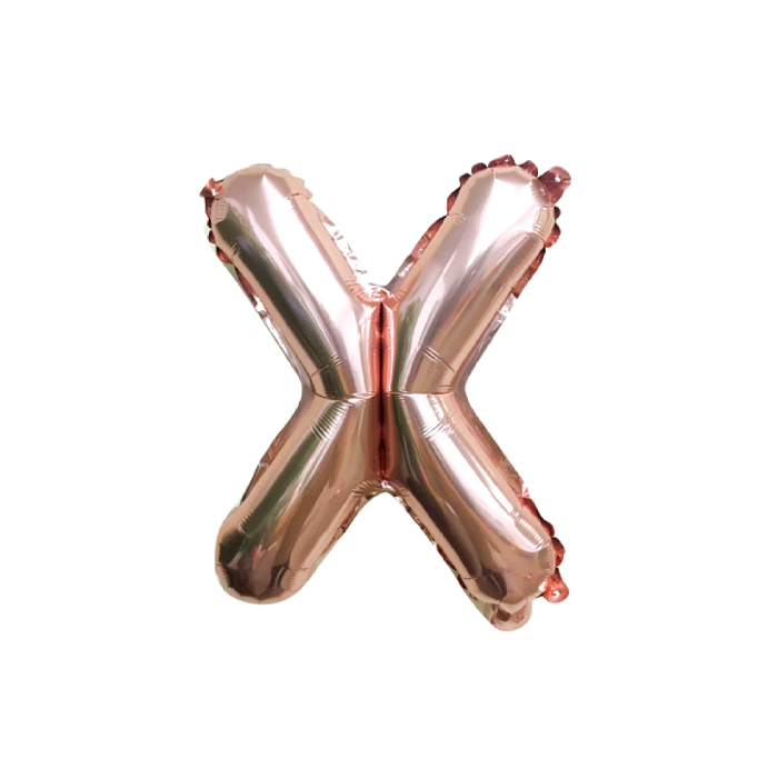 folieballon-letter-x-rose
