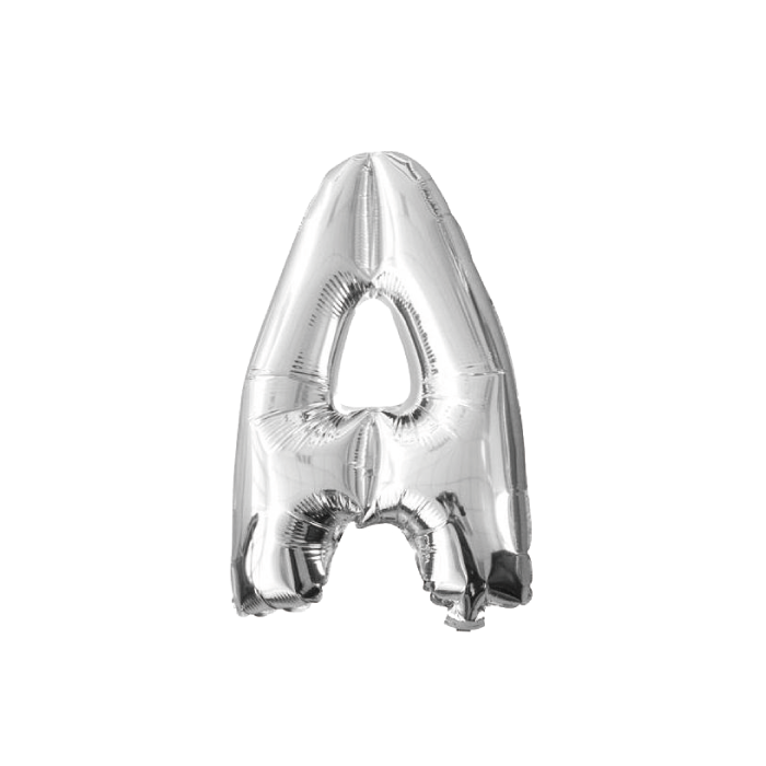 folieballon-letter-a-zilver