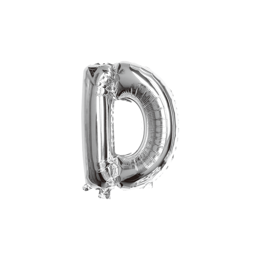 folieballon-letter-d-zilver