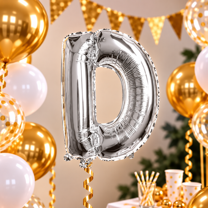 folieballon-letter-d-zilver