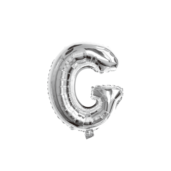folieballon-letter-g-zilver