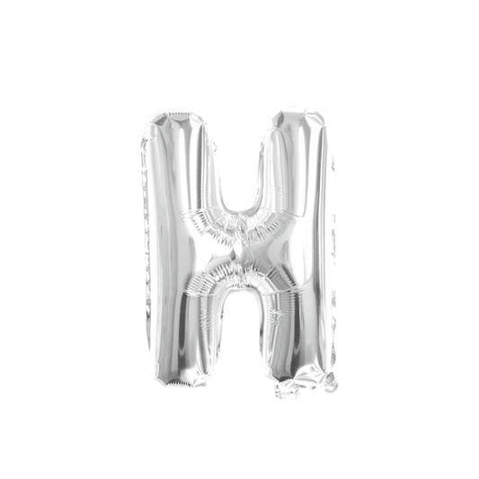 folieballon-letter-h-zilver