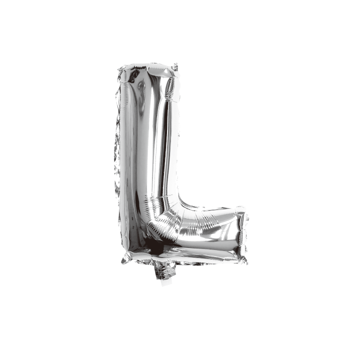 folieballon-letter-l-zilver