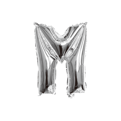 folieballon-letter-m-zilver