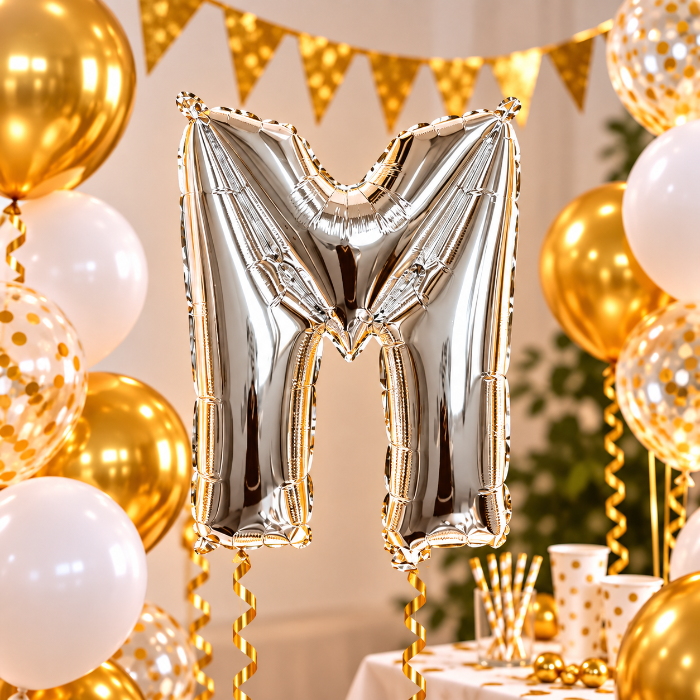 folieballon-letter-m-zilver