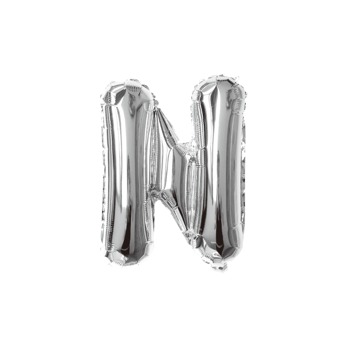 folieballon-letter-n-zilver