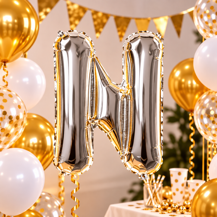 folieballon-letter-n-zilver