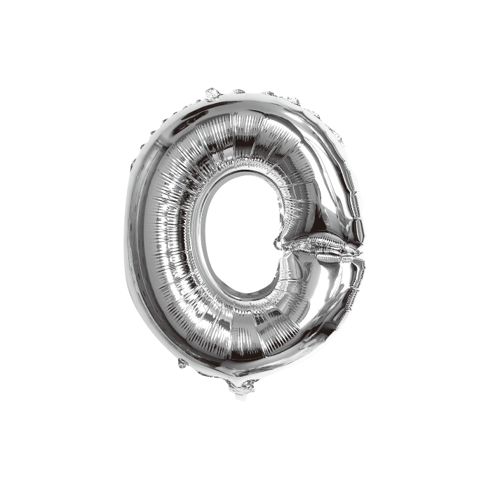 folieballon-letter-o-zilver