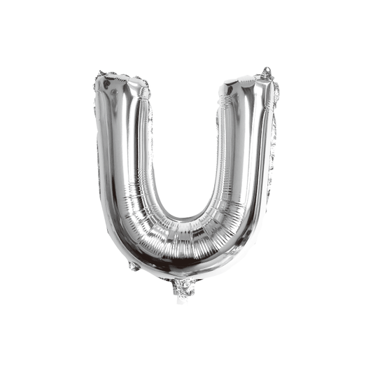 folieballon-letter-u-zilver