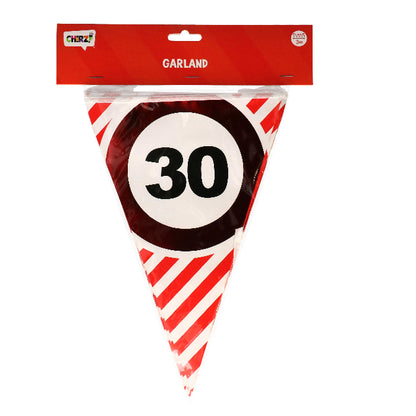 8717928364740_1 Vlaggenlijn - 30 jaar - rood/wit - 3m