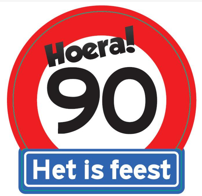verkeersbord-hoera-90