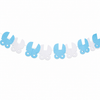 Slinger babyshower kinderwagen blauw/wit jongen 3m