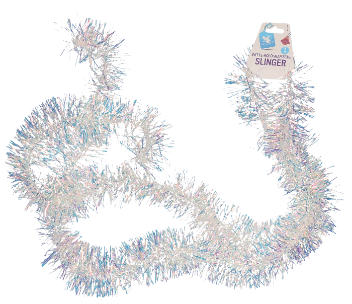 Acryl rendier kerstversiering 3 stuks 120cm blauw