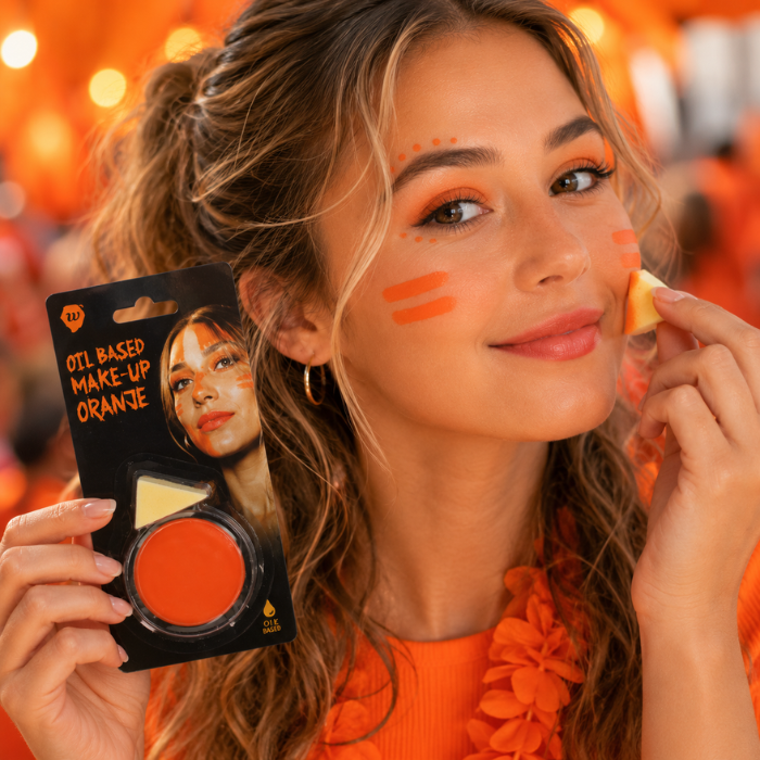 Make-up oliebasis oranje
