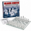 Spel glazen schaakbord