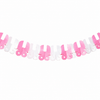 Slinger babyshower kinderwagen roze/wit meisje 3m