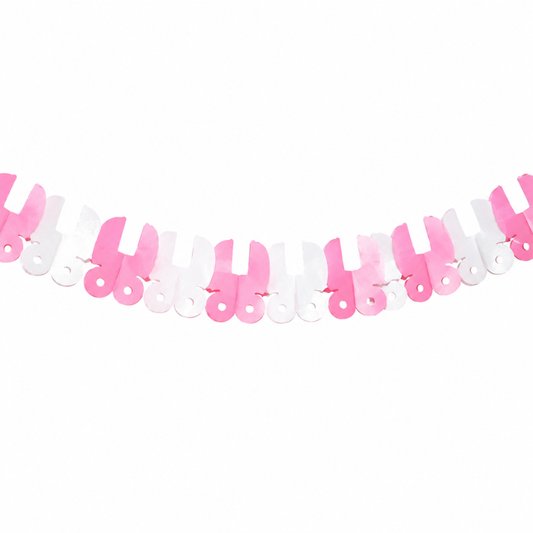 Slinger babyshower kinderwagen roze/wit meisje 3m