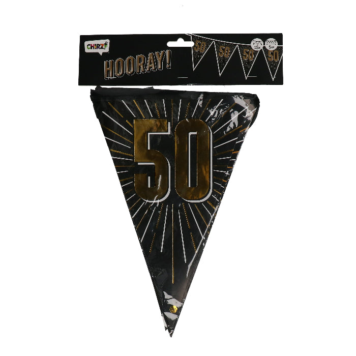 Vlaggenlijn-50-zwart/goud