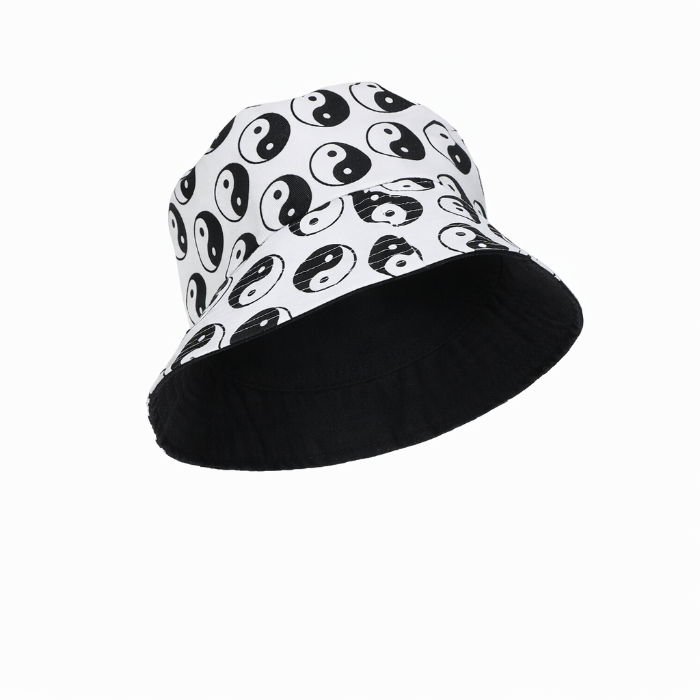 bucket-hoed-yin-yang-zwart-wit