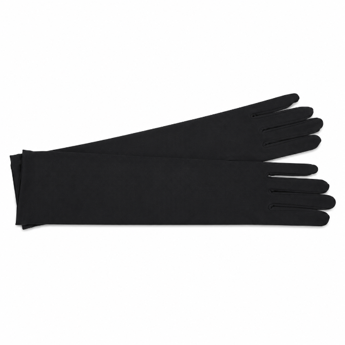 party-handschoenen-zwart-lang