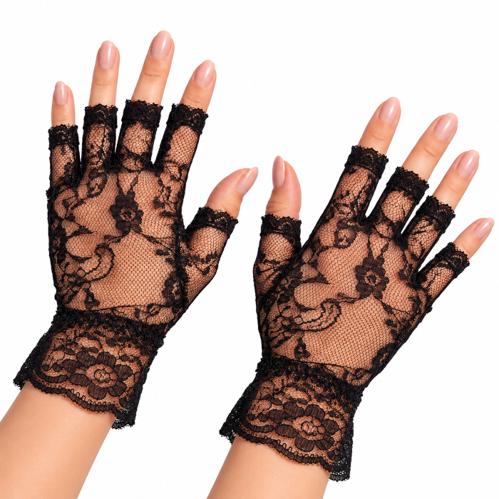 handschoenen-zwart-kant-one-size