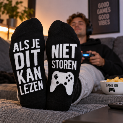 Sokken Niet storen zwart maat 42-46
