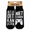 Sokken Niet storen zwart maat 42-46