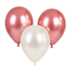 Ballonnen parelmoer wit/roségoud 20st