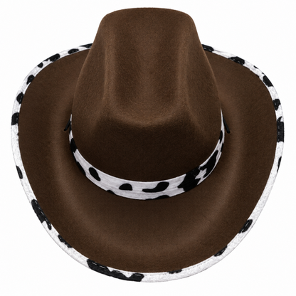 Cowboyhoed bruin koe