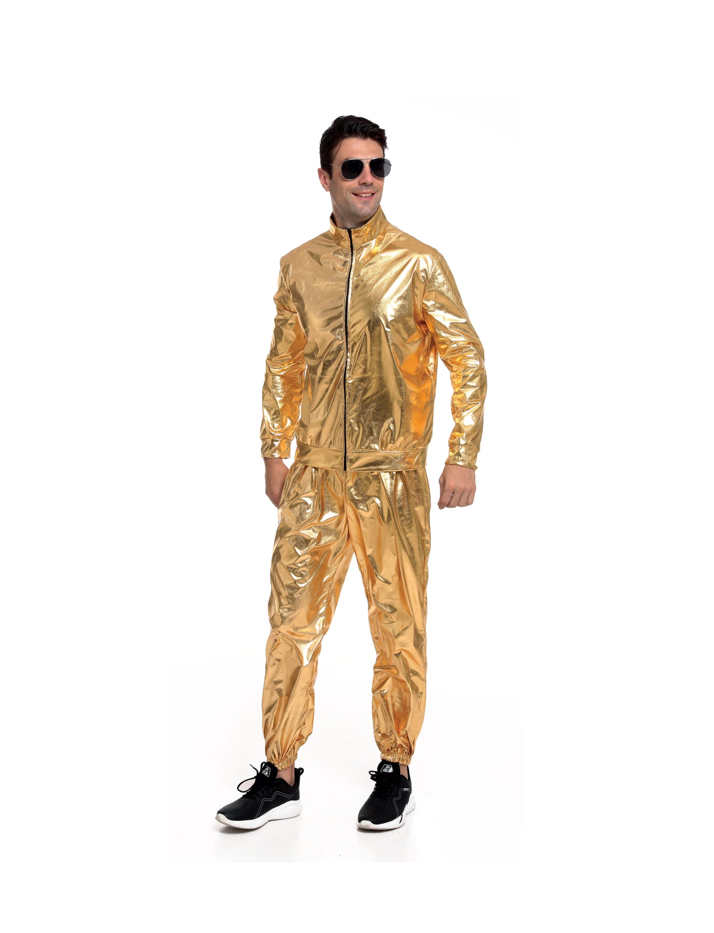 Trainingspak heren goud S/M