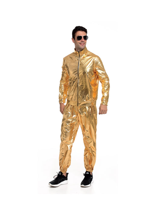 Trainingspak heren goud S/M