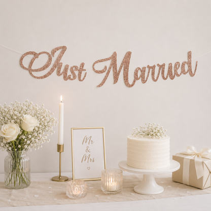 Slinger Just married roségoud 80cm